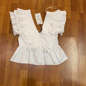 Zara ruffle top